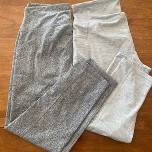 Chic Heather Gray Leggings duo